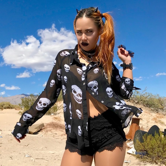 Lil' Devil Horns Hair Clips Demon Oni Punk Halloween - Picture 5 of 5